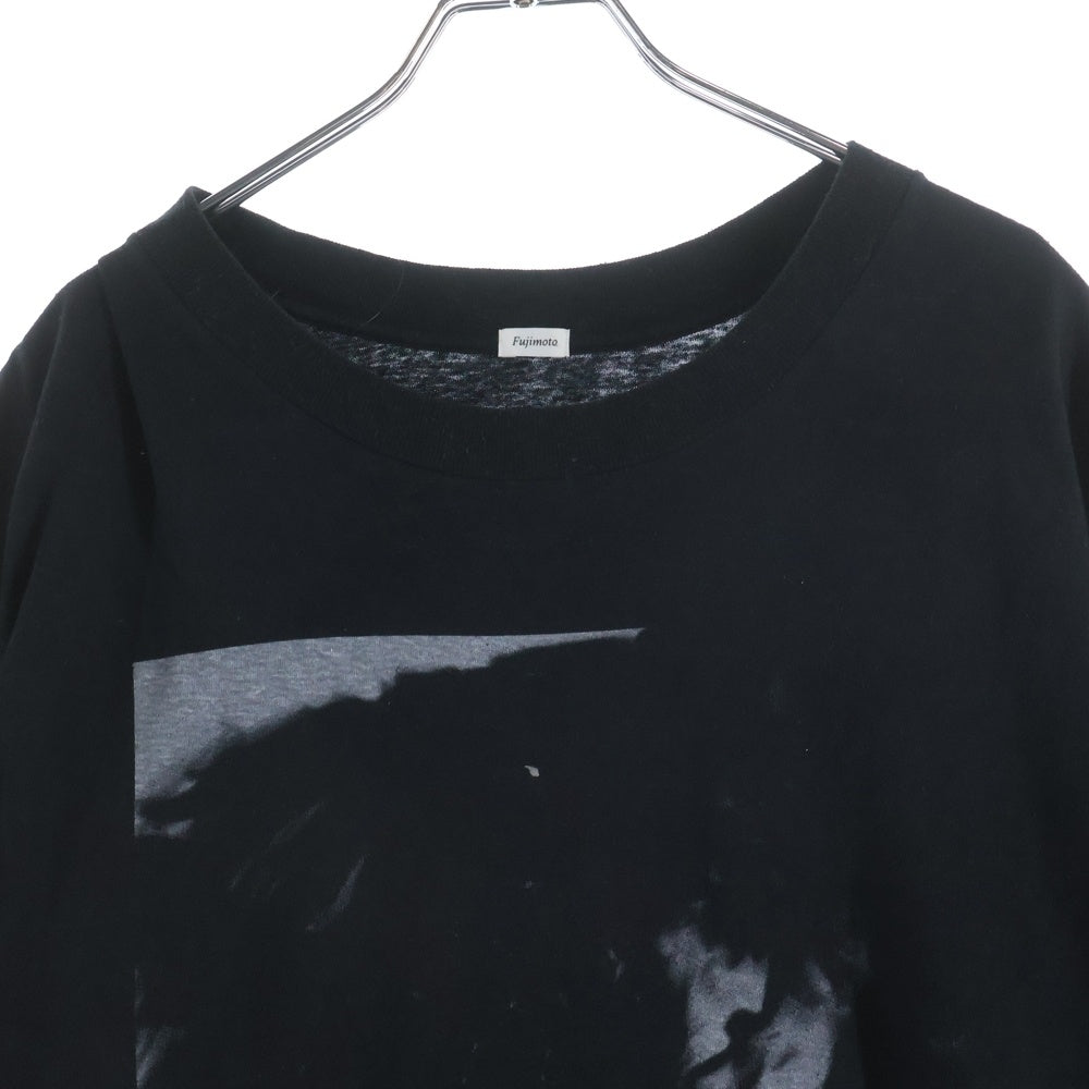 NO BRAND(ノーブランド) FUJIMOTO フジモト Over Dyed T Shirt Fade オーバーダイ フェード 半袖Tシャツ カットソー ブラック FJ25S-11-003