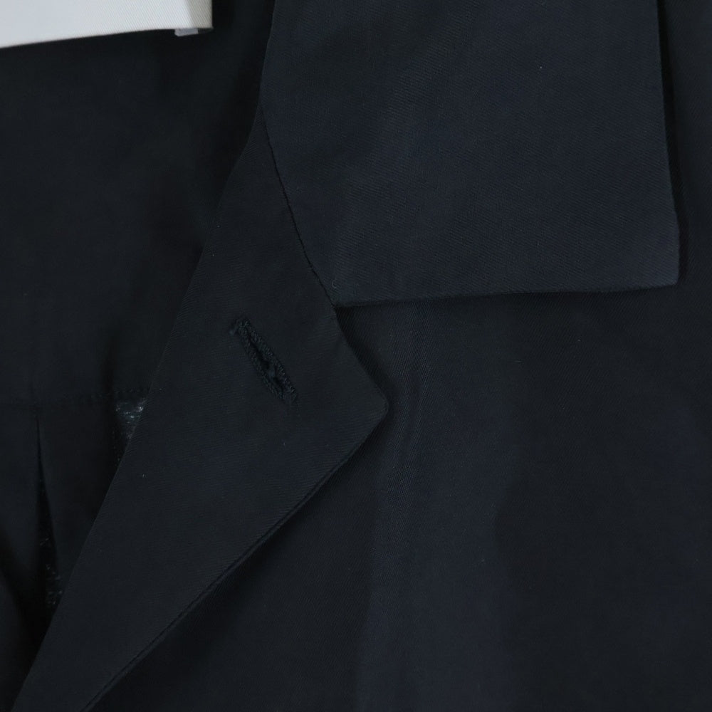 Stein(シュタイン) 24SS OVERSIZED CUPRO OPEN COLLAR SS SHIRT オーバーサイズ キュプラ オープンカラー 半袖シャツ ブラック ST.834