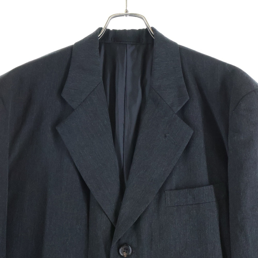 COMME des GARCONS HOMME(コムデギャルソンオム) 90s TAILORED JACKET 田中オム期 金タグ シングル ウール テーラードジャケット ブラック HJ-07006M