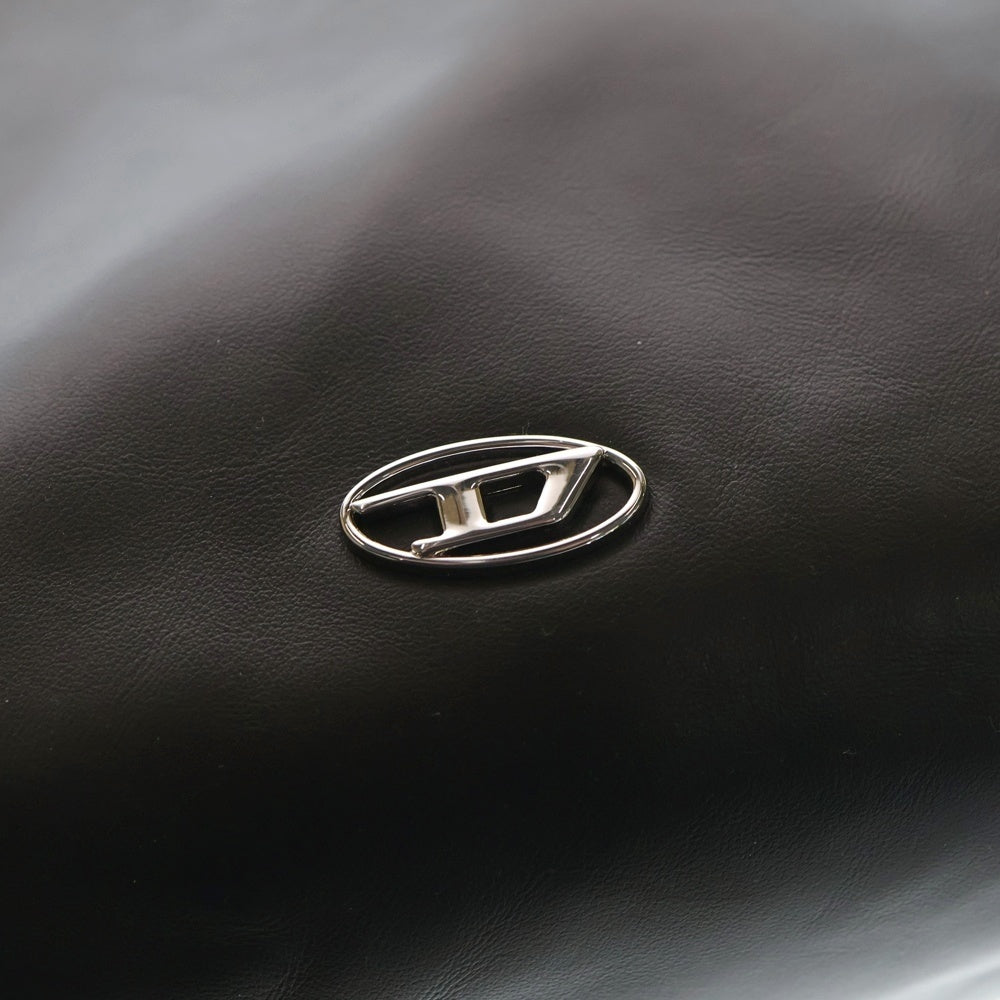 DIESEL(ディーゼル) CLOU-D CROSSBODY クロスボディ ドローストリング レザー ミニ巾着バッグ ショルダーバッグ ブラック X10033PR227