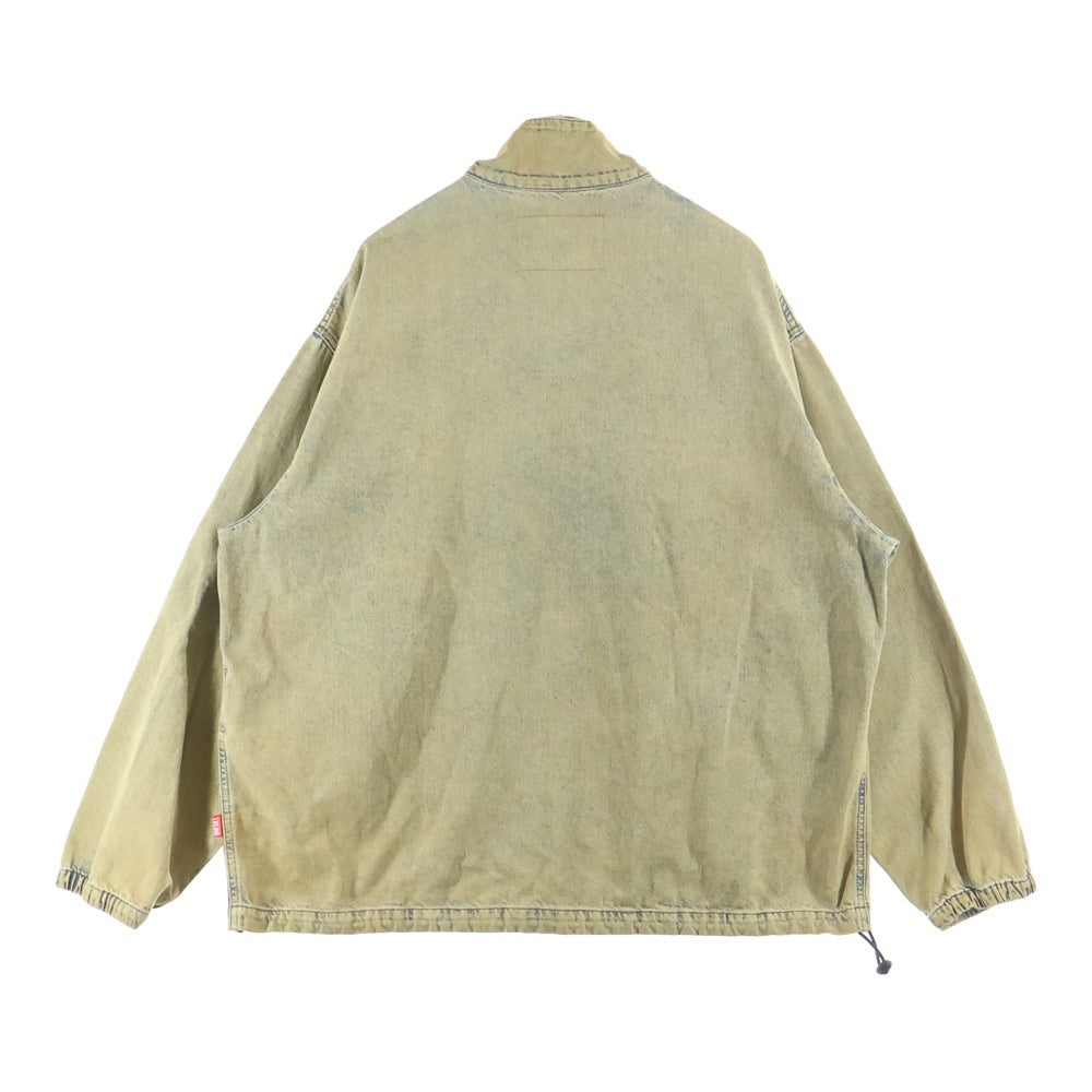 DIESEL(ディーゼル) ビンテージ加工 ドローコード付き ジップアップ ジャケット ベージュ P01496