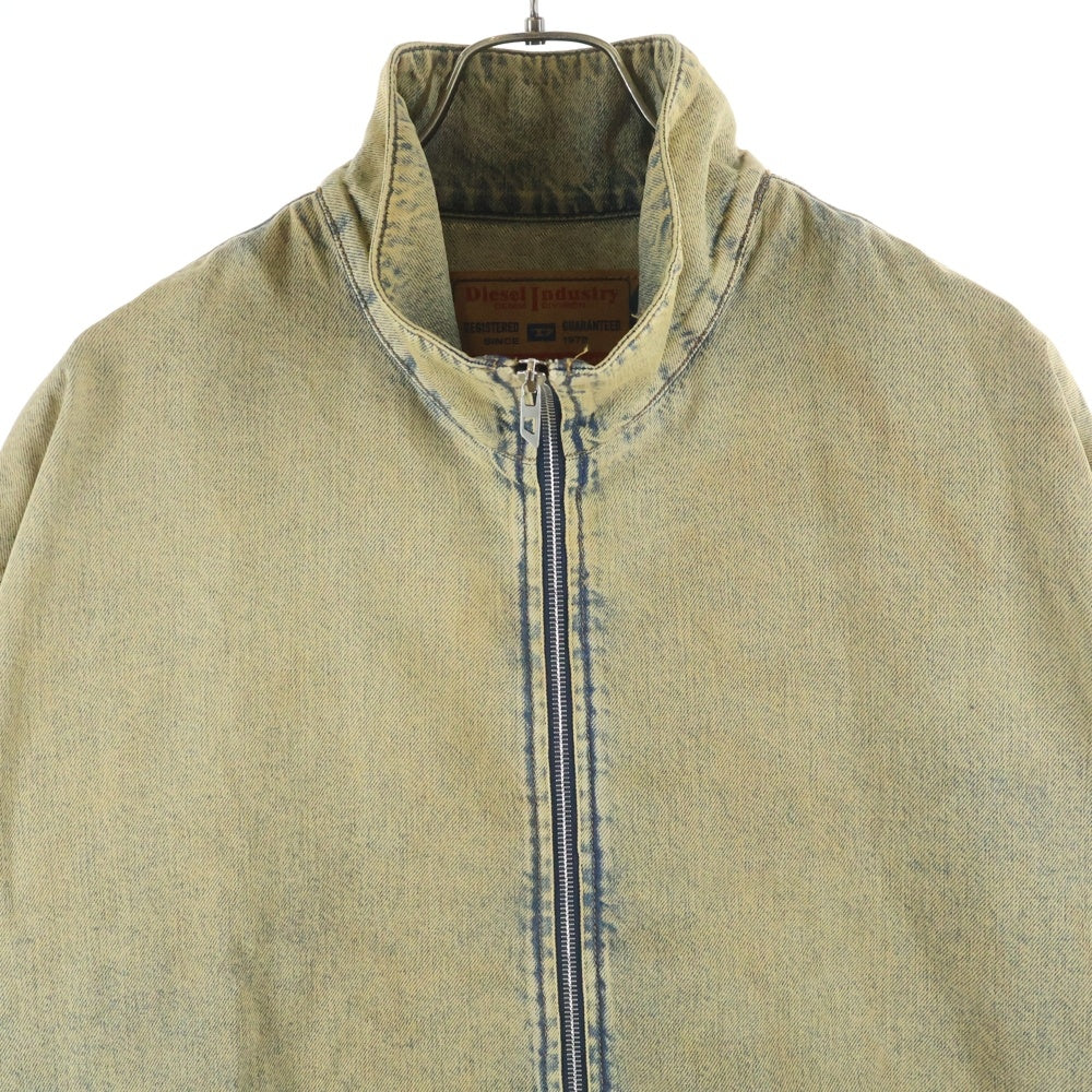 DIESEL(ディーゼル) ビンテージ加工 ドローコード付き ジップアップ ジャケット ベージュ P01496