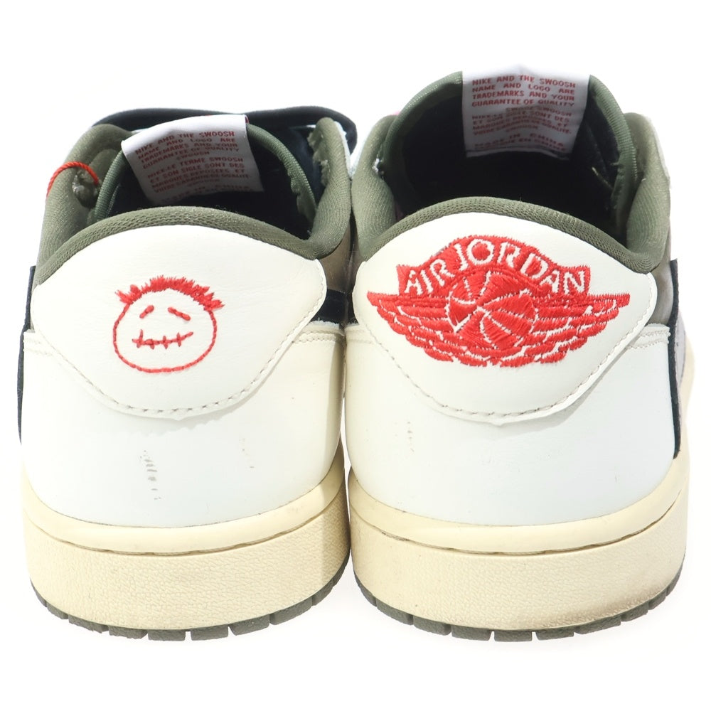 NIKE(ナイキ) ×TRAVIS SCOTT AIR JORDAN 1 LOW OG SP REVERSE OLIVE トラヴィススコット エアジョーダン1 リバースオリーブ ローカットスニーカー US10.5/28.5cm DM7866-200