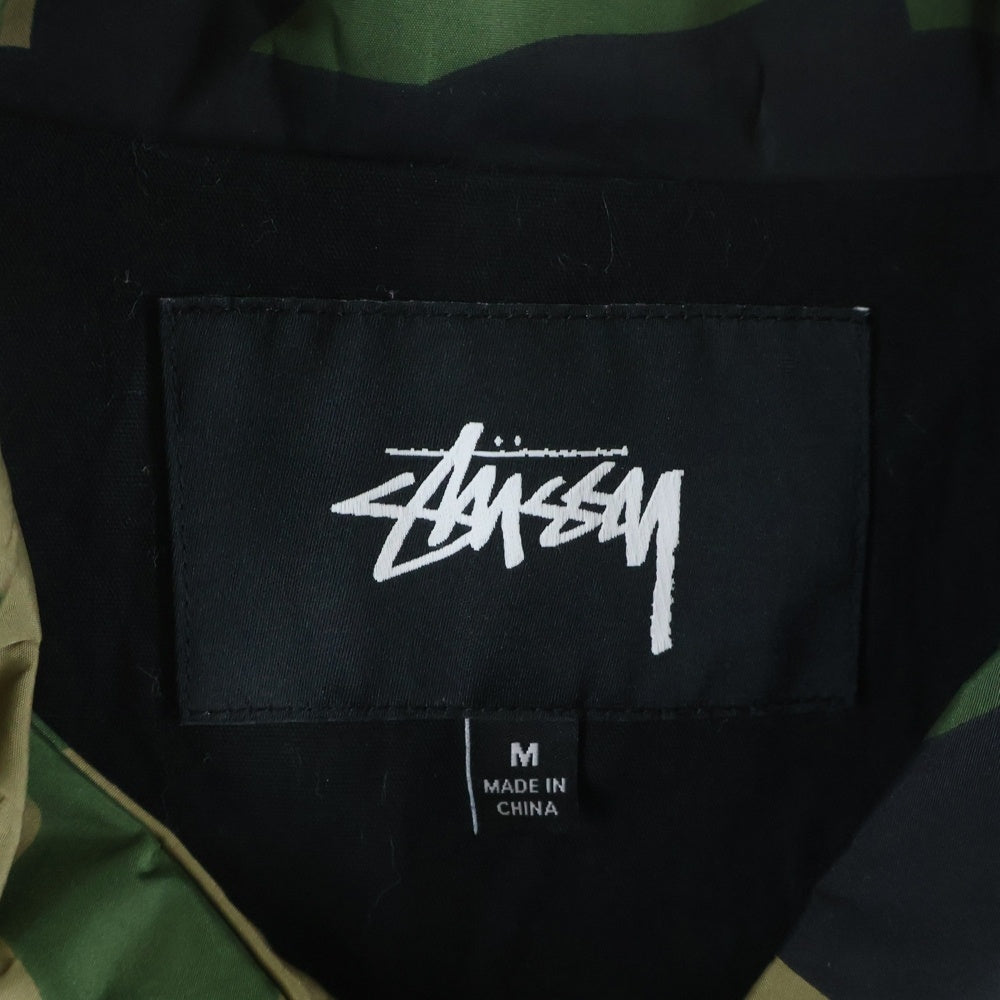 STUSSY(ステューシー) CAMO CRUIZE カモクルーズ バックログプリント 迷彩 コーチ ジャケット カーキ