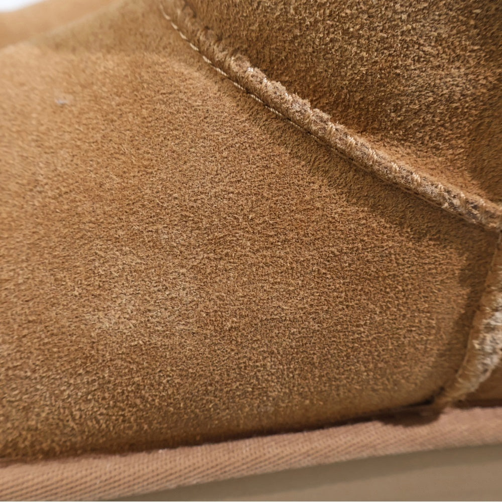 UGG(アグ) クラシック ウルトラミニ プラットフォーム ムートンブーツ ブラウン レディース US7/24cm 1135092