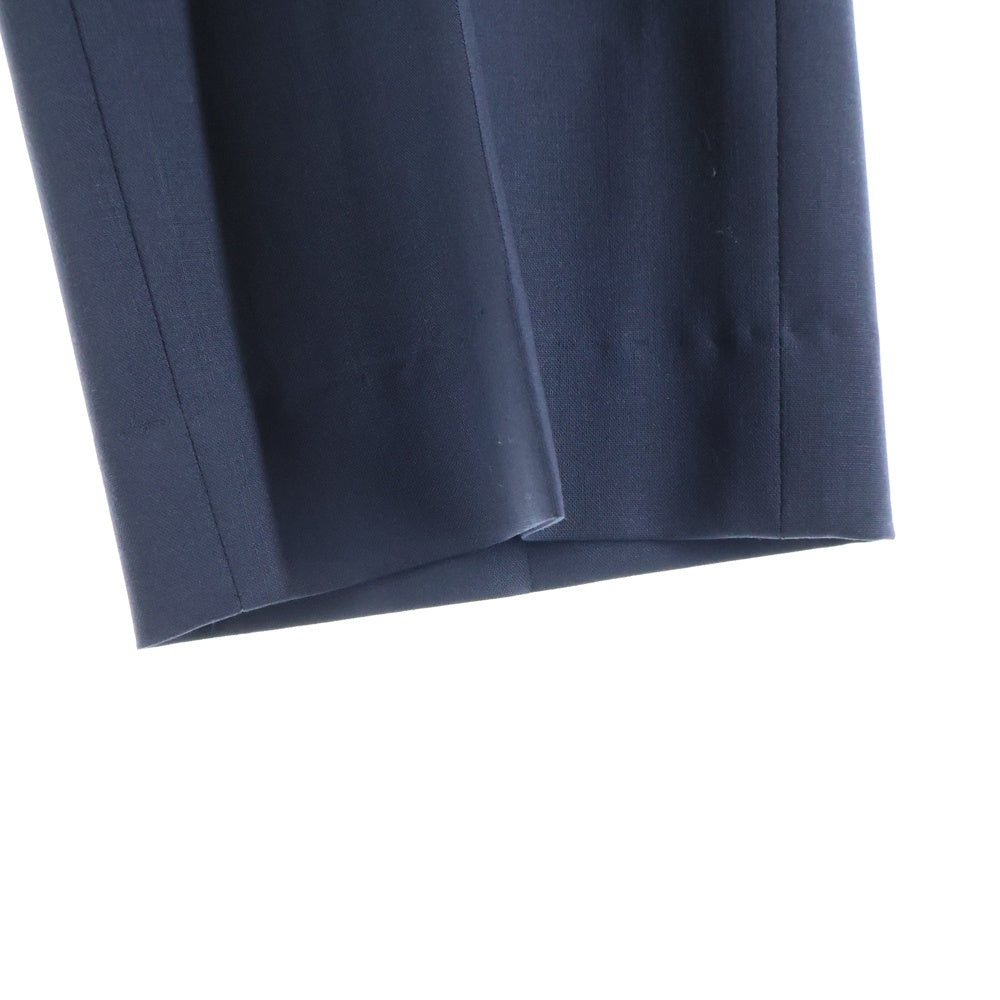 JIL SANDER(ジルサンダー) 18SS イタリア製 センタープレス ジップフライ スラックスパンツ ネイビー JSPN300720