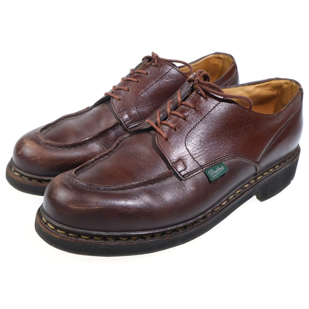 PARABOOT(パラブーツ) CHAMBORD シャンボート Uチップデザイン レザーシューズ ブラウン 39128