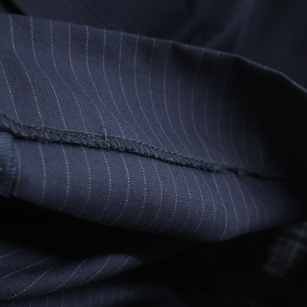 CELINE(セリーヌ) マルチポケット ジップアップ ストライプ柄 スラックスパンツ ネイビー 2P718503R