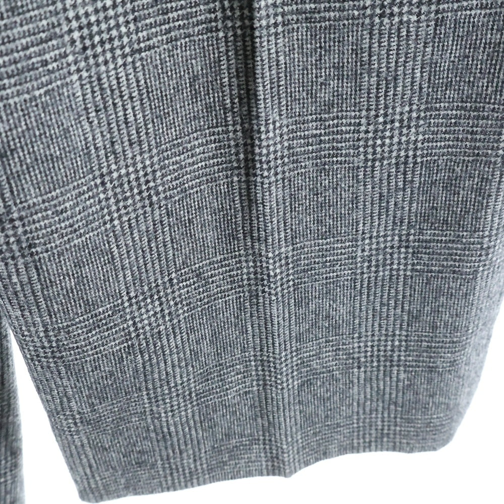 CELINE(セリーヌ) マルチポケット 2タック ジップアップ チェック柄 スラックスパンツ グレー 2P6667590