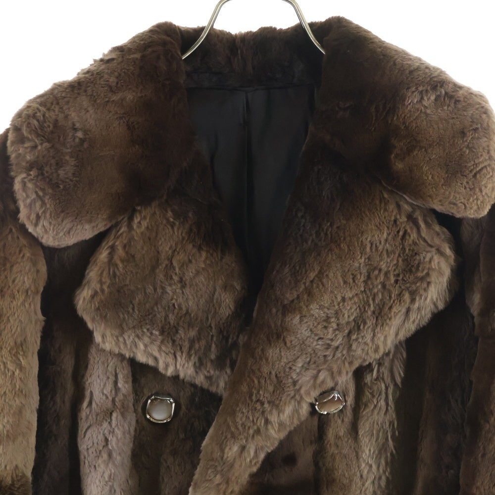 VINTAGE(ヴィンテージ) 60S VINTAGE FOURRUES CHARLES ヴィンテージ ファー ダブルブレストコート ブラウン