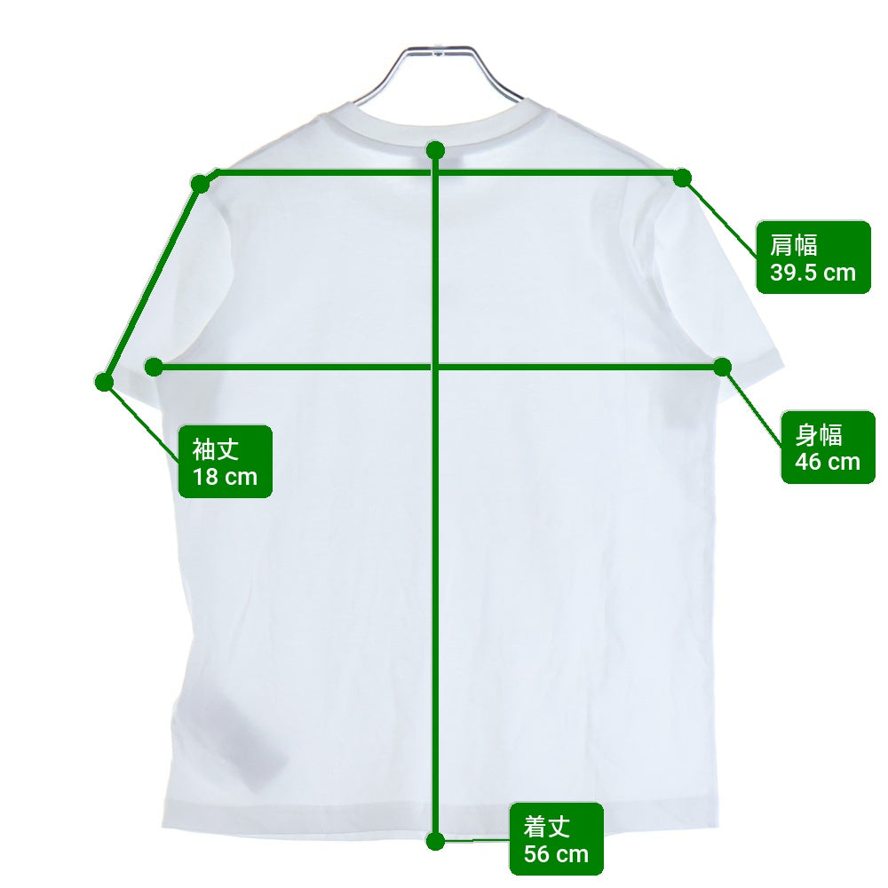 DIESEL(ディーゼル) T REG NEW D-FOIL T-SHIRT ニューDフォイル フロントロゴ クルーネック 半袖Tシャツ カットソーホワイト レディース A14742