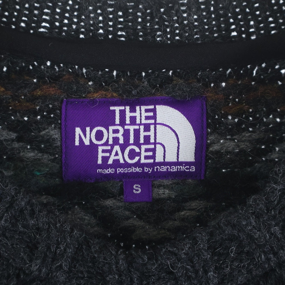 THE NORTH FACE PURPLE LABEL(ノースフェイスパープルレーベル) FIELD CREW NECK SWEATER フィールド クルー ネック ニット セーター グレー NT6254N