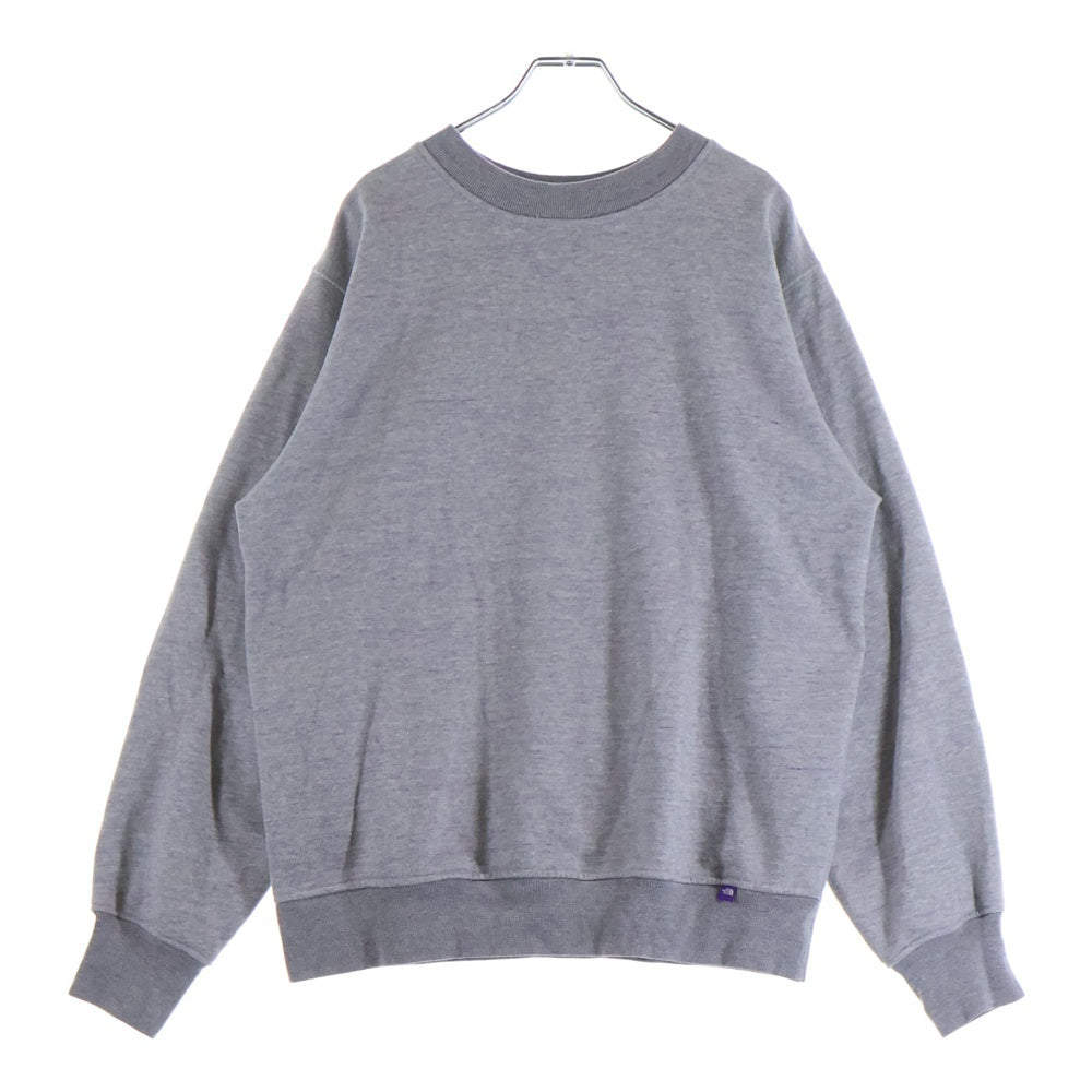 THE NORTH FACE PURPLE LABEL(ノースフェイスパープルレーベル) FIELD CREWNECK SWEATSHIRT フィールド クルーネック スウェット トレーナー グレー NT6350N