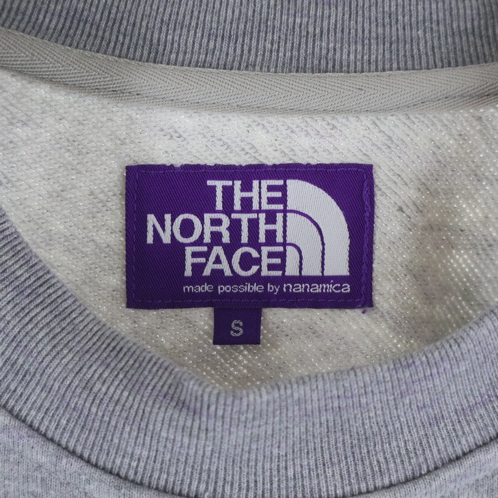 THE NORTH FACE PURPLE LABEL(ノースフェイスパープルレーベル) FIELD CREWNECK SWEATSHIRT フィールド クルーネック スウェット トレーナー グレー NT6350N