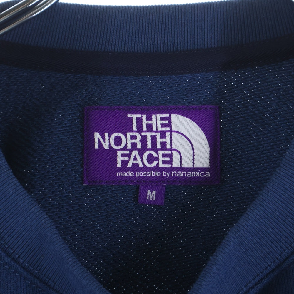 THE NORTH FACE PURPLE LABEL(ノースフェイスパープルレーベル) FIELD CREWNECK SWEATSHIRT フィールド クルーネック スウェット トレーナー ブルー N24FH060