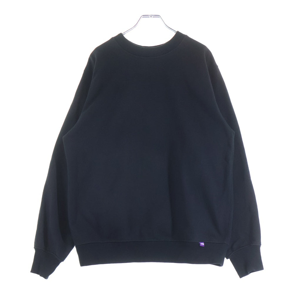 THE NORTH FACE PURPLE LABEL(ノースフェイスパープルレーベル) FIELD CREWNECK SWEATSHIRT フィールド クルーネック スウェット トレーナー ブラック NT6350N