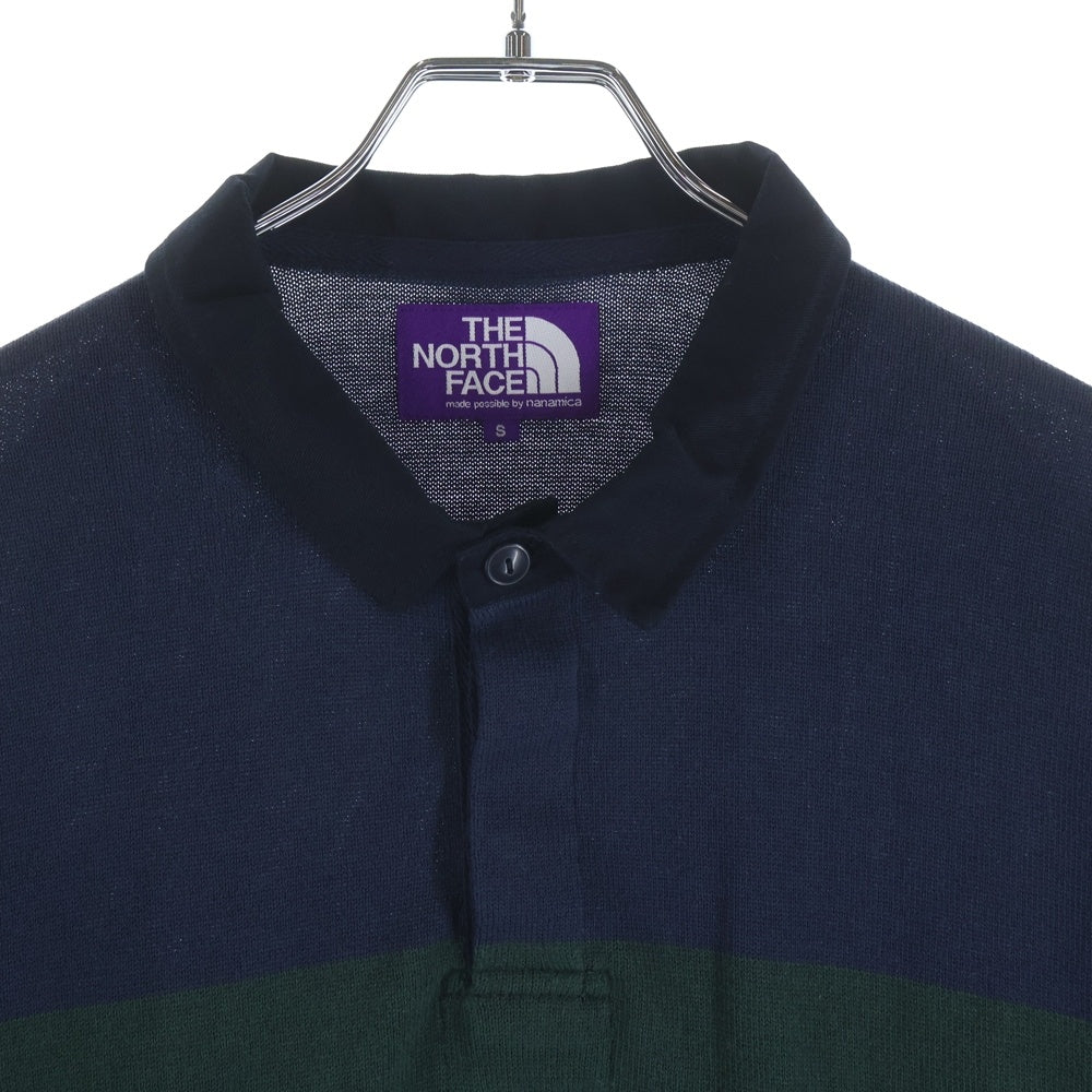 THE NORTH FACE PURPLE LABEL(ノースフェイスパープルレーベル) 25SS FIELD KNIT RUGBY SHIRT フィールドニット ラグビーシャツ マルチ N25SJ025
