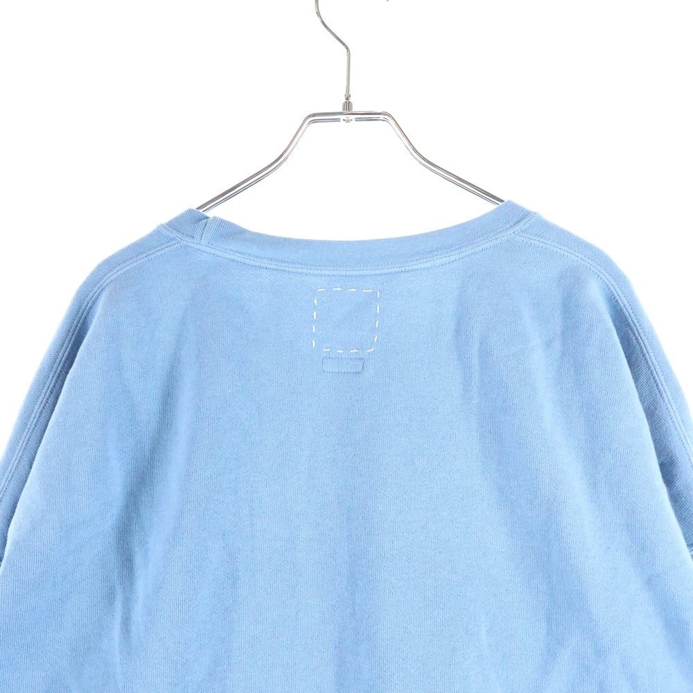 VISVIM(ヴィスヴィム) JUMBO SB SWEAT L/S DMGD ジャンボ エスビー ダメージ加工 クルーネック スウェット トレーナー ブルー 0125205010019