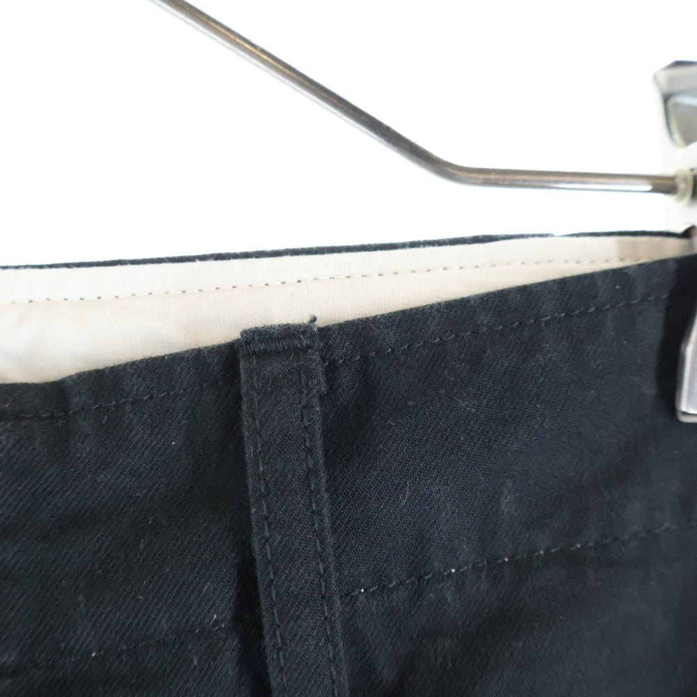 VISVIM(ヴィスヴィム) 25SS EX WIDE CHINO PANTS イーエックス ワイド ボタンフライ チノパンツ ブラック 0125105008008