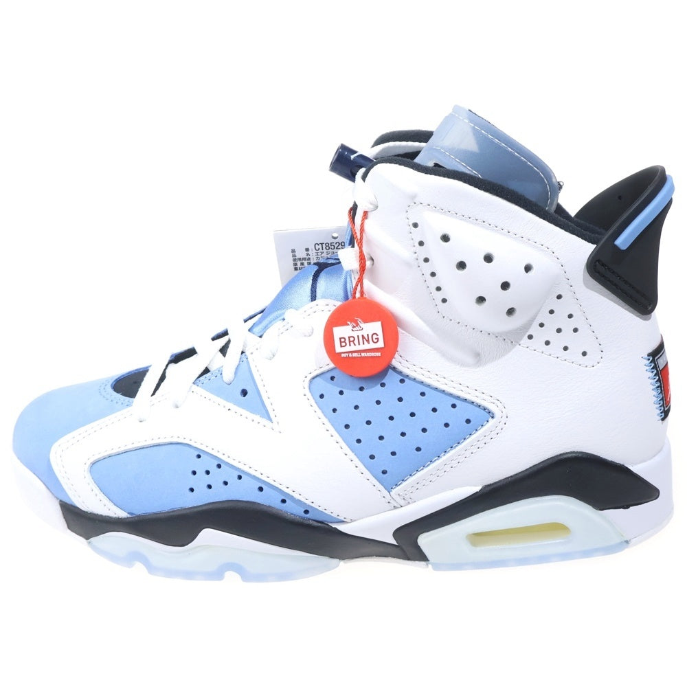 NIKE(ナイキ) AIR JORDAN 6 UNC エアジョーダン6 ハイカットスニーカー ブルー US9/27cm CT8529-410