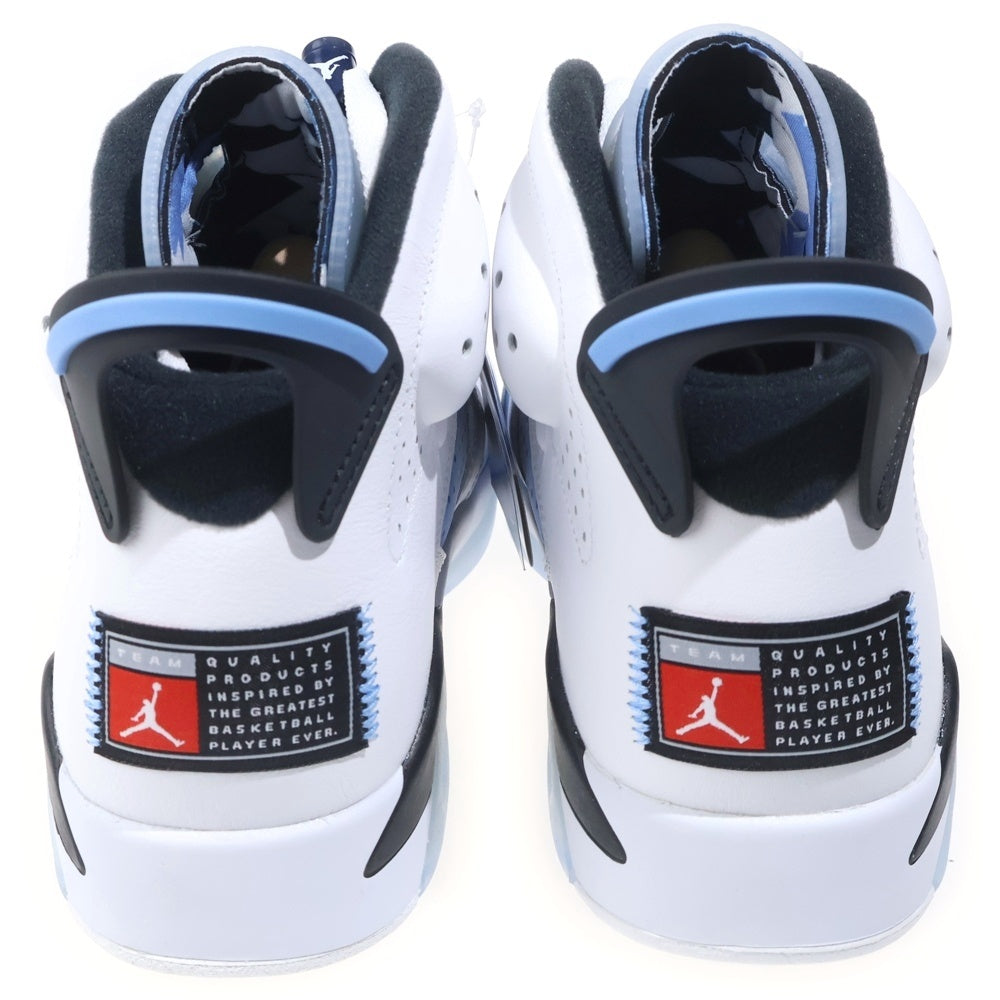 NIKE(ナイキ) AIR JORDAN 6 UNC エアジョーダン6 ハイカットスニーカー ブルー US9/27cm CT8529-410