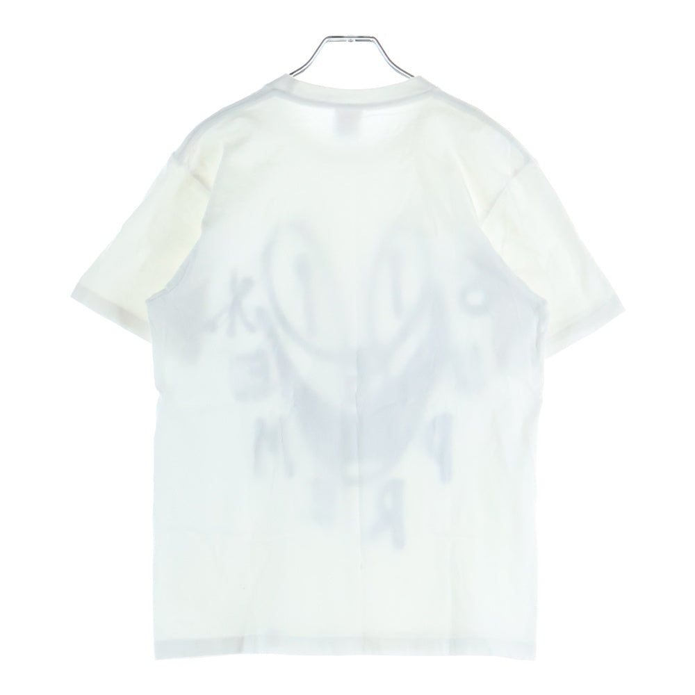 SUPREME(シュプリーム) 18SS Smile Tee サンチート フロントロゴ スマイル スプレー デザイン クルーネック 半袖Tシャツ カットソー ホワイト