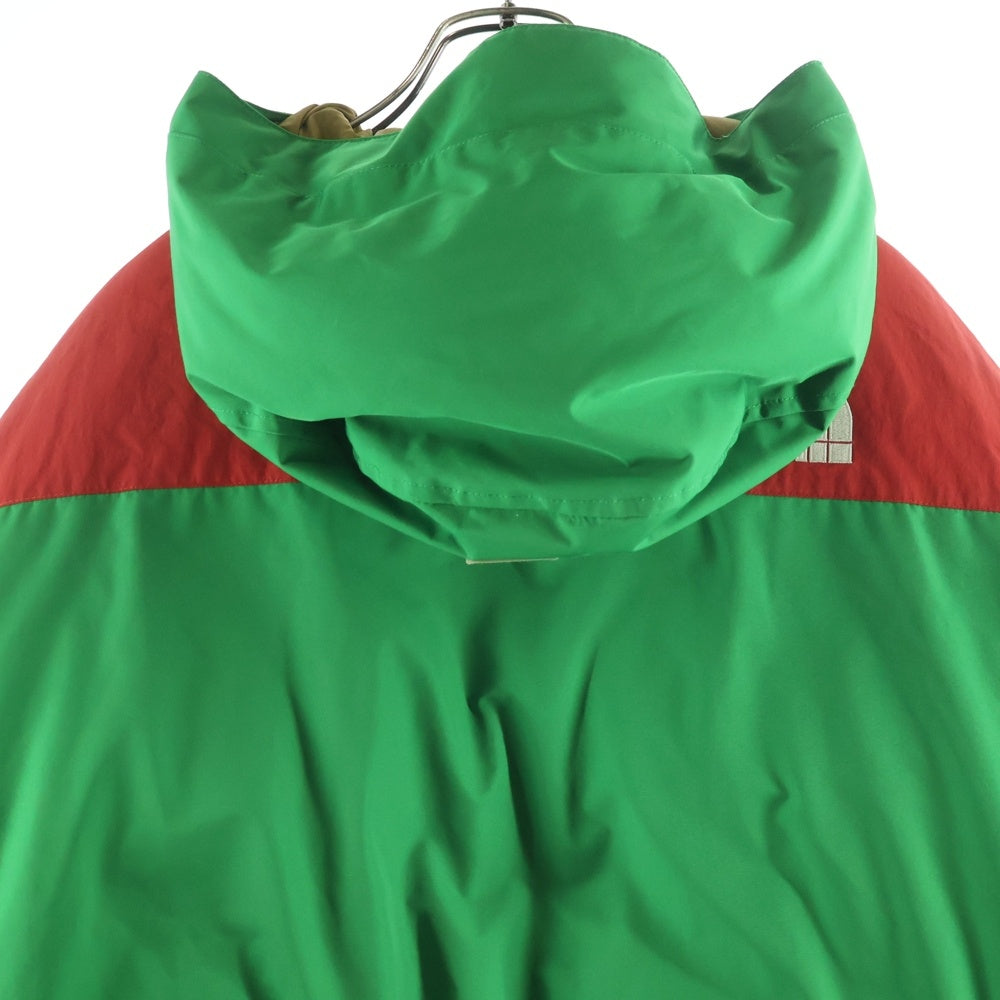GUCCI(グッチ) 21AW ×THE NORTH FACE MOUNTAIN GUIDE DOWN JACKET ザノースフェイス マウンテン ガイド フーデッドダウンジャケット グリーン/レッド 663758 XLX45