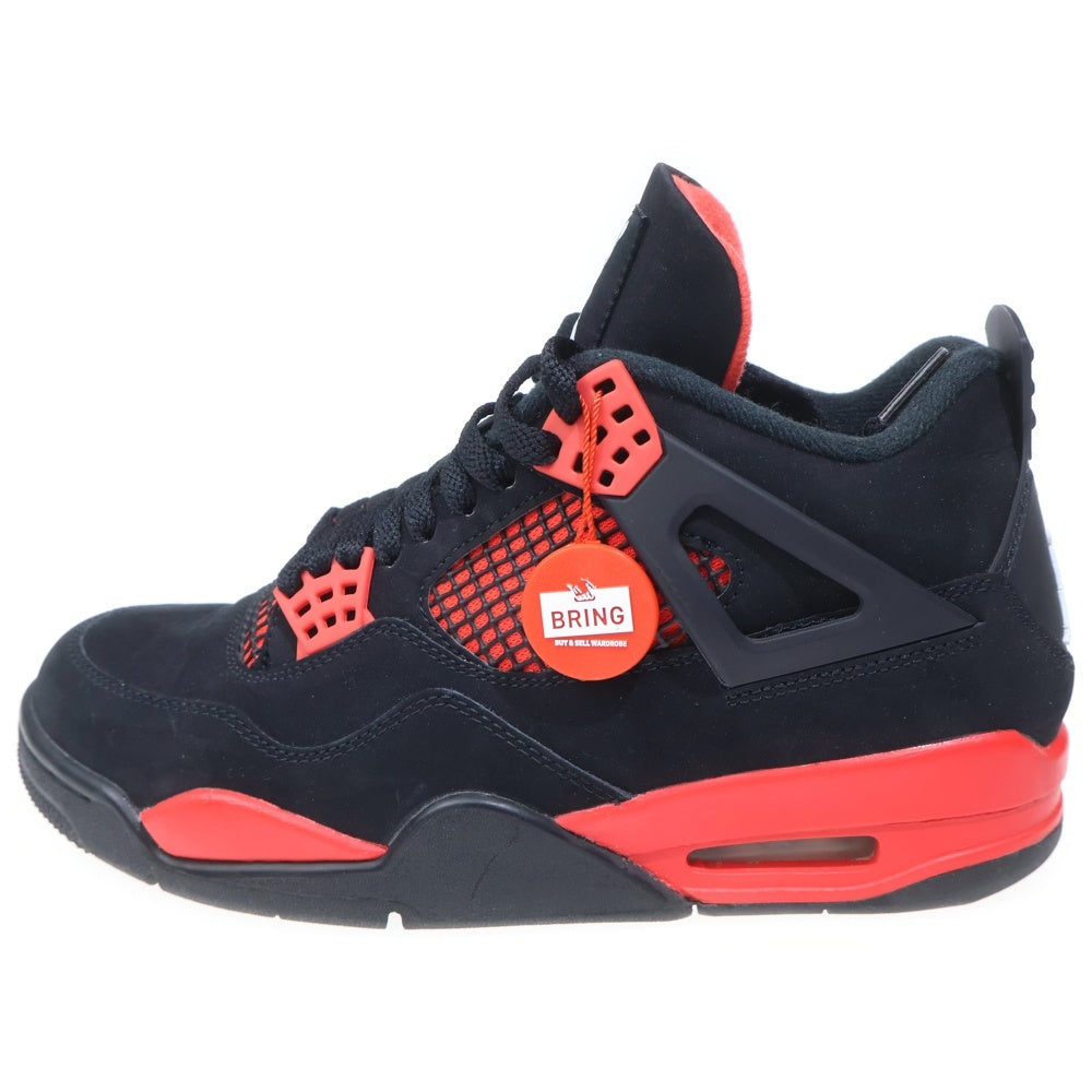 NIKE(ナイキ) AIR JORDAN 4 RED THUNDER CRIMSON エア ジョーダン4 レッド サンダー クリムゾン ハイカットスニーカー レッド/ブラック US8.5/26.5cm CT8527-016