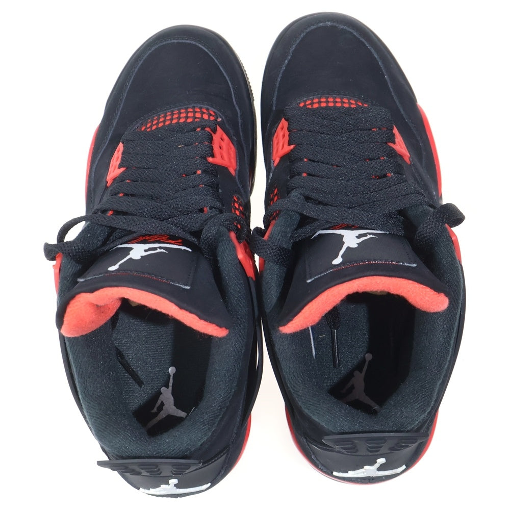NIKE(ナイキ) AIR JORDAN 4 RED THUNDER CRIMSON エア ジョーダン4 レッド サンダー クリムゾン ハイカットスニーカー レッド/ブラック US8.5/26.5cm CT8527-016