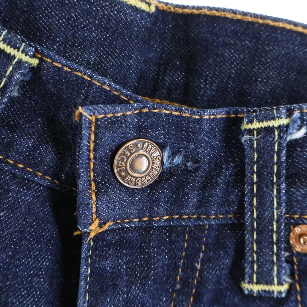 Levi's(リーバイス) 90S 517 ビッグE ボタン裏555 USA製 バレンシア工場製 ジップフライ デニムブーツカットパンツ インディゴ 71517-0017