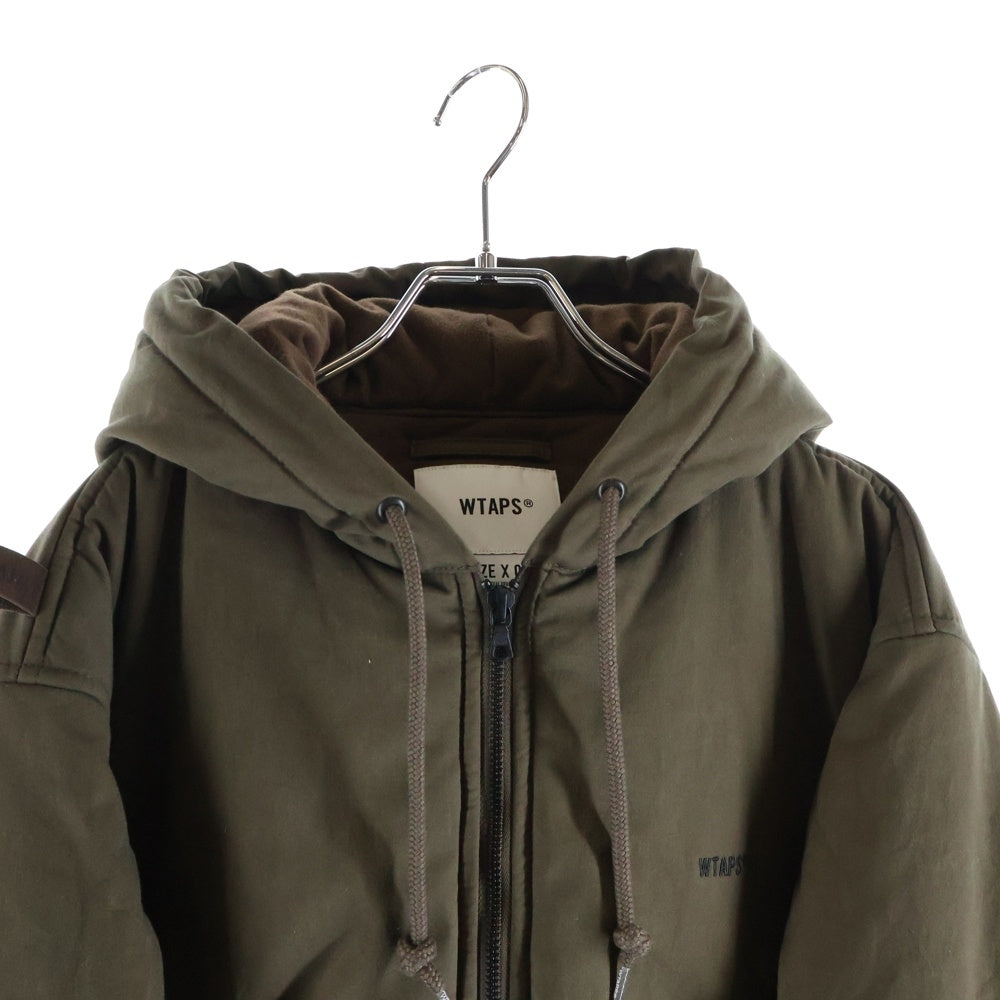 WTAPS(ダブルタップス) 25AW PUFF D00M / JACKET / COTTON. WEATHER 中綿ジップアップフーデッドジャケット カーキ 252TQDT-JKM01