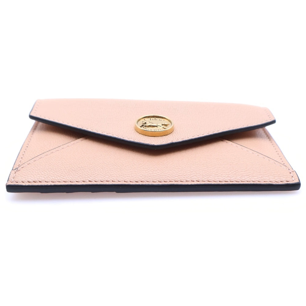 Chloe(クロエ) ENVELOPE エンベロープ カードスロット付き グレインレザー スモールウォレット 財布 レディース ベージュ CH25SP538O9326S F0V2LN