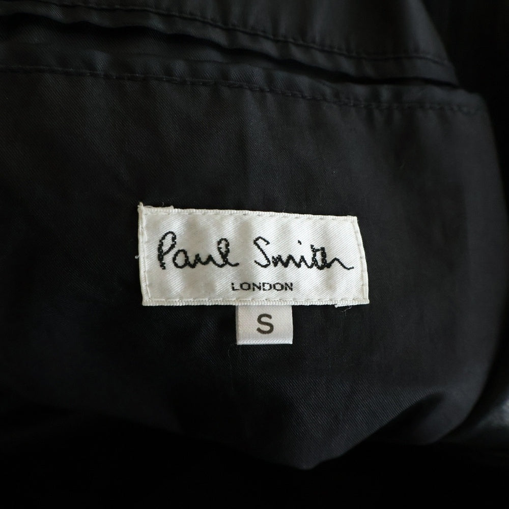 Paul Smith LONDON(ポールスミス ロンドン) ノッチドラペル 2B レザー シングルテーラードジャケット ブラック 673321 4020LJ