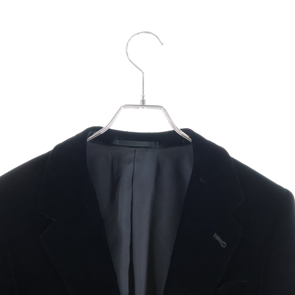 Paul Smith LONDON(ポールスミス ロンドン) ノッチドラペル 1B ベロア シングルテーラードジャケット ブラック PS-KY-51403