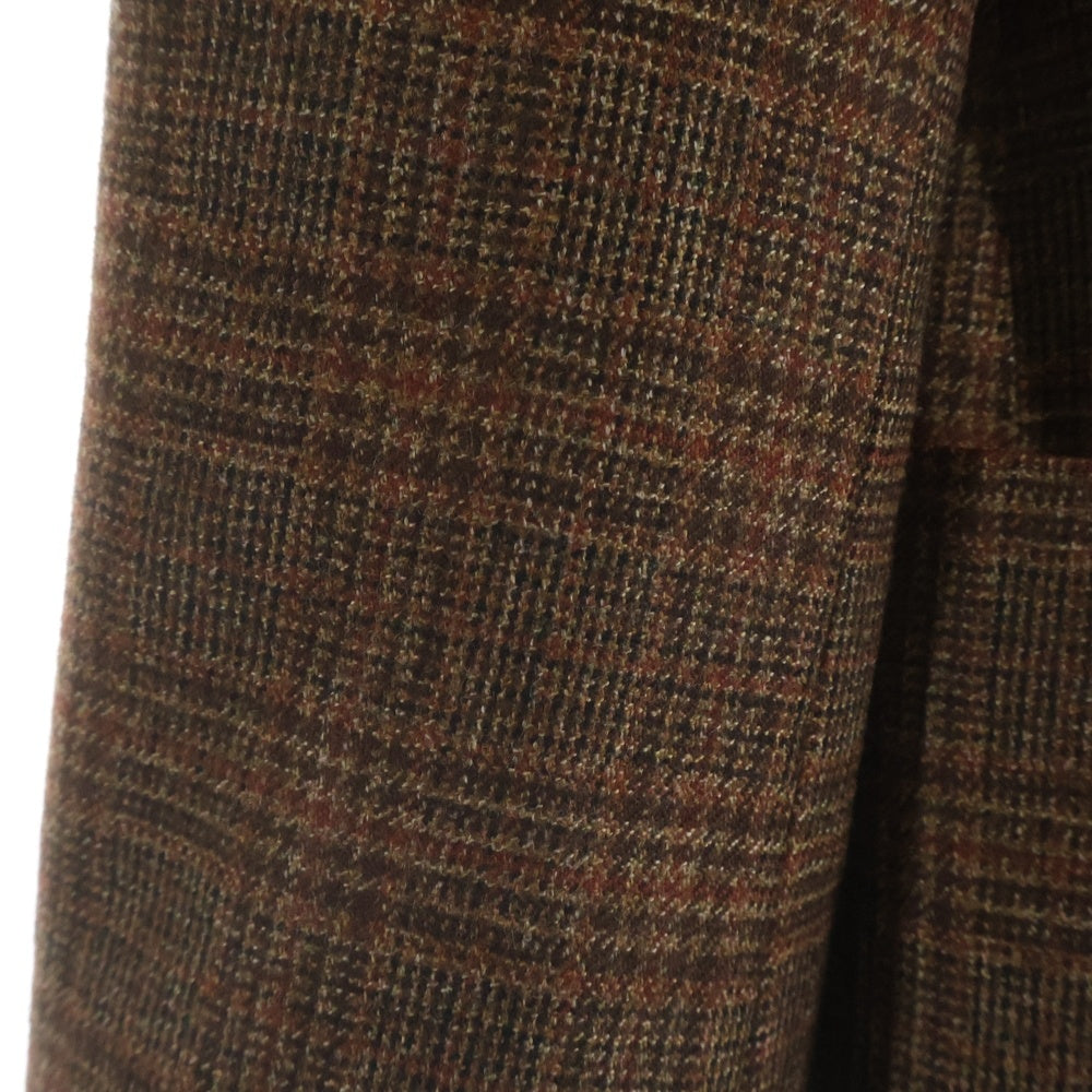 Paul Smith COLLECTION(ポールスミス コレクション) ×Loro Piana ロロピアーナ チェック柄 ノッチドラペル 3B ウール シングルテーラードジャケット ブラウン FC-ST-66897