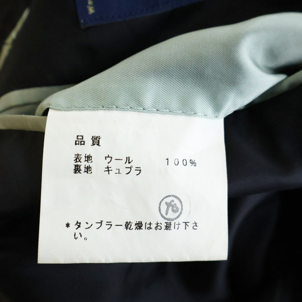 Paul Smith LONDON(ポールスミス ロンドン) ×Ermenegildo Zegna エルメネジルド ゼニア ウール セットアップ ノッチドラペル 2B テーラードジャケット スラックス PL-ST-62340