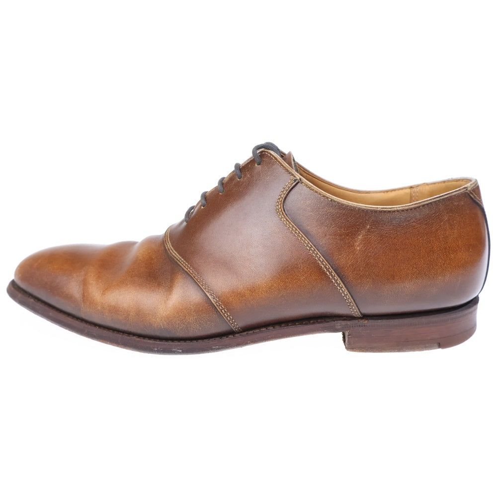 Crockett&Jones(クロケットアンドジョーンズ) ×Paul Smith ポールスミス別注 スクエアトゥ レザー ビジネスシューズ ブラウン 9805