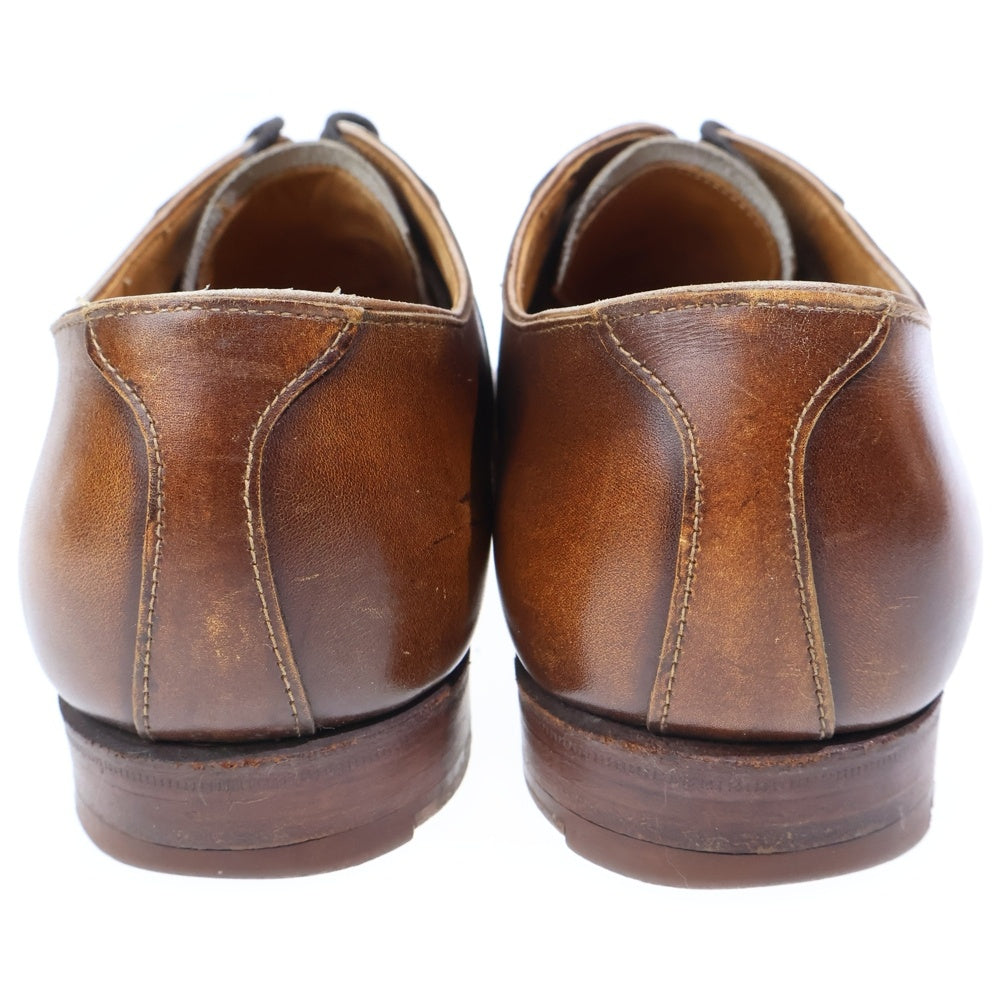 Crockett&Jones(クロケットアンドジョーンズ) ×Paul Smith ポールスミス別注 スクエアトゥ レザー ビジネスシューズ ブラウン 9805