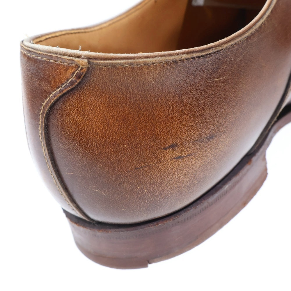 Crockett&Jones(クロケットアンドジョーンズ) ×Paul Smith ポールスミス別注 スクエアトゥ レザー ビジネスシューズ ブラウン 9805