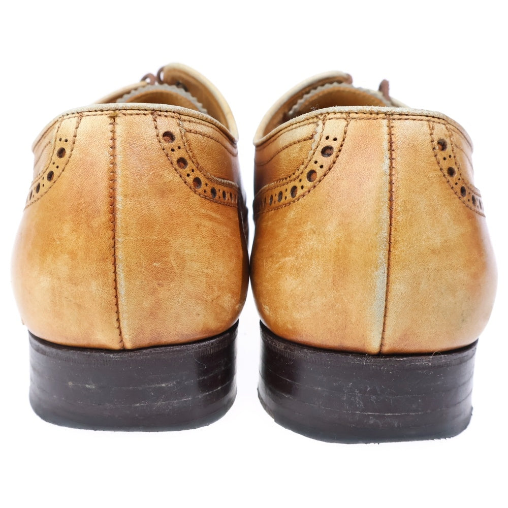 Crockett&Jones(クロケットアンドジョーンズ) ×Paul Smith ポールスミス別注 ウイングチップ レザー ドレスシューズ ブラウン 9619