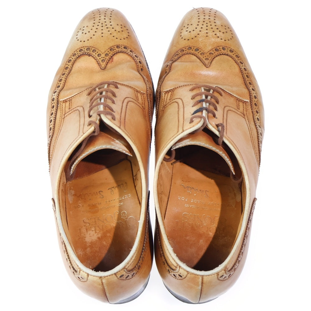 Crockett&Jones(クロケットアンドジョーンズ) ×Paul Smith ポールスミス別注 ウイングチップ レザー ドレスシューズ ブラウン 9619
