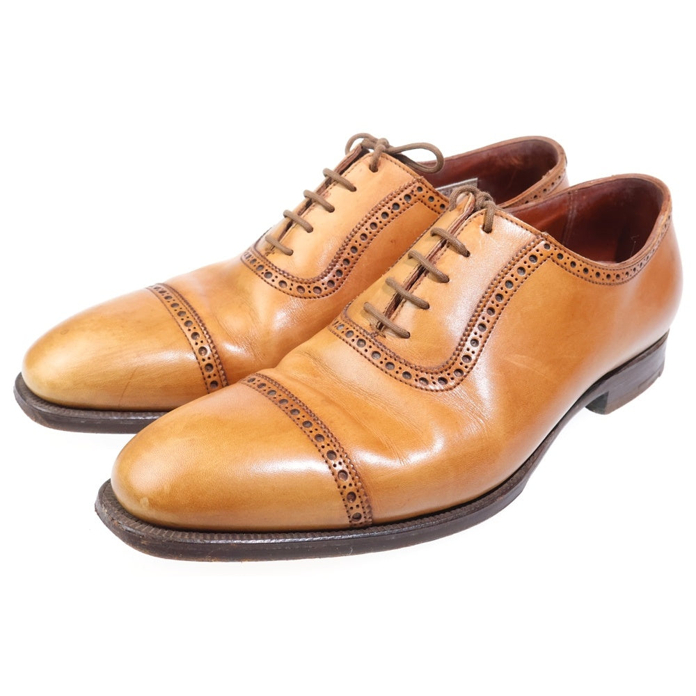 Crockett&Jones(クロケットアンドジョーンズ) ×Paul Smith ポールスミス別注 ストレートチップ レザー ドレスシューズ ブラウン 9480