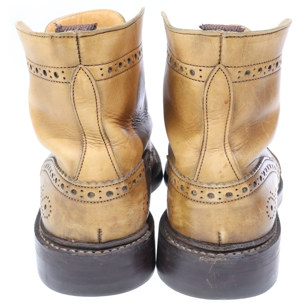 Tricker's(トリッカーズ) ×Paul Smith ポールスミス別注 ウイングチップ レザー カントリーシューズ ブラウン M6178