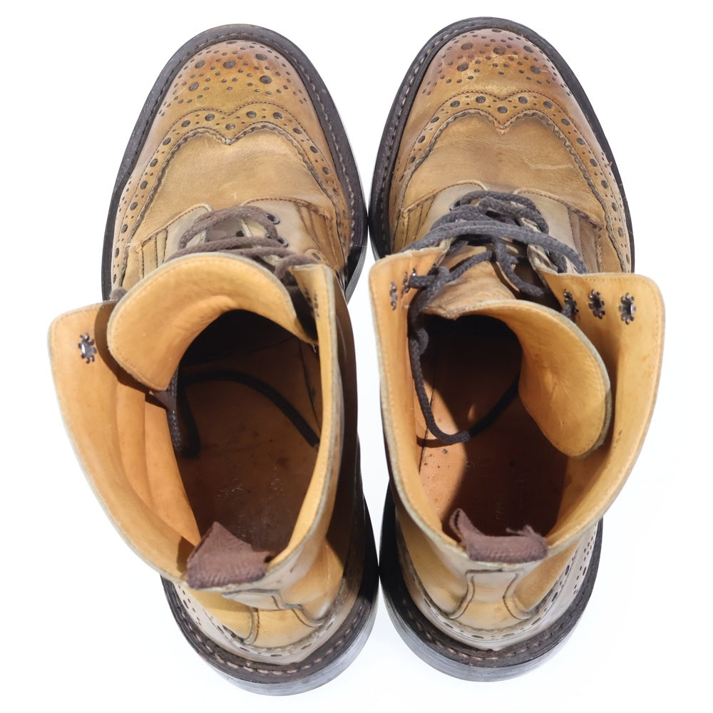 Tricker's(トリッカーズ) ×Paul Smith ポールスミス別注 ウイングチップ レザー カントリーシューズ ブラウン M6178