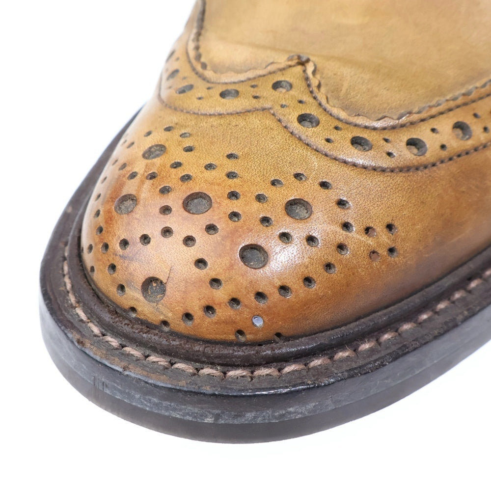 Tricker's(トリッカーズ) ×Paul Smith ポールスミス別注 ウイングチップ レザー カントリーシューズ ブラウン M6178