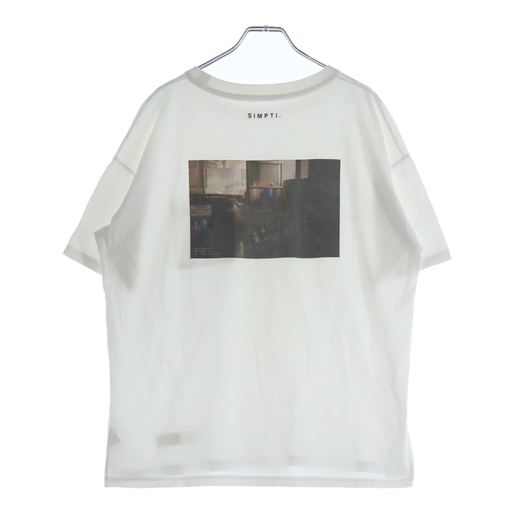 NO BRAND(ノーブランド) Simpti. シンプティ Beyond The Age クルーネック半袖Tシャツ カットソー ホワイト