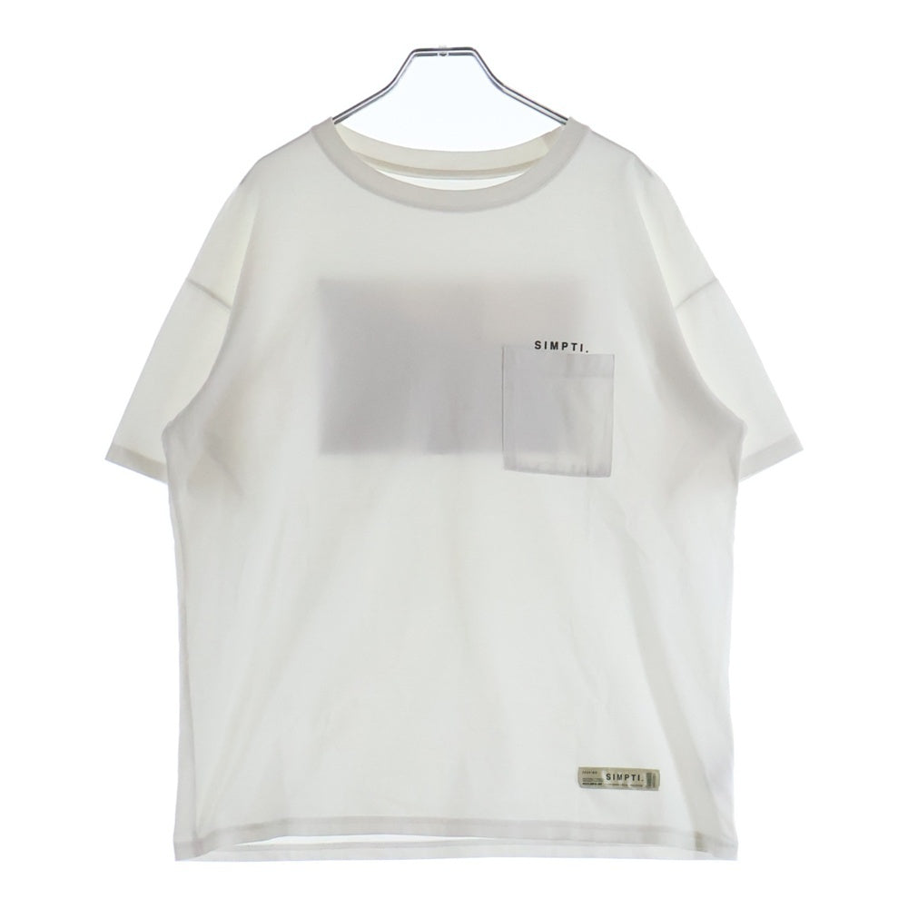 NO BRAND(ノーブランド) Simpti. シンプティ Beyond The Age クルーネック半袖Tシャツ カットソー ホワイト