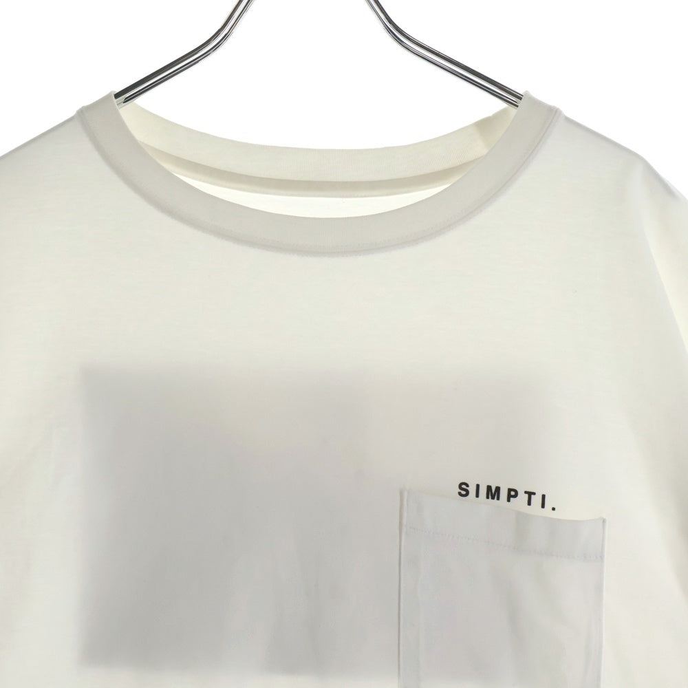 NO BRAND(ノーブランド) Simpti. シンプティ Beyond The Age クルーネック半袖Tシャツ カットソー ホワイト