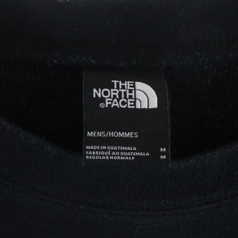 THE NORTH FACE(ザノースフェイス) ロゴエンブロイダリー クルーネック長袖スウェットシャツ ロングスリーブトレーナー ブラック