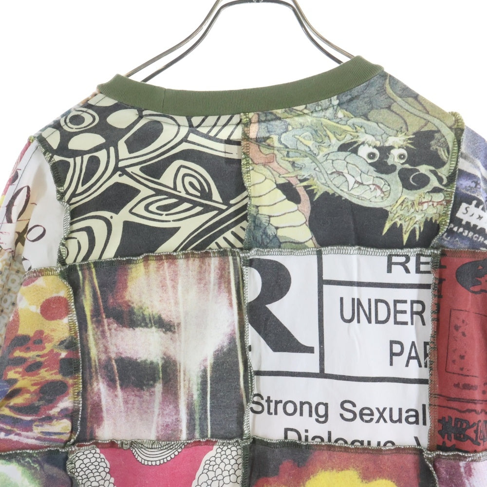 SUPREME(シュプリーム) 21SS Mosaic patchwork L/S モザイク パッチワーク クルーネック長袖Tシャツ カットソー マルチカラー